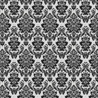 123. Victorian Flock Black Wallpaper