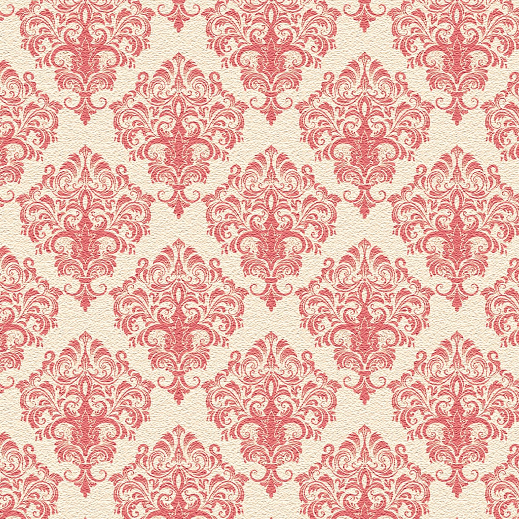 125. Victorian Pink Rococo Wallpaper