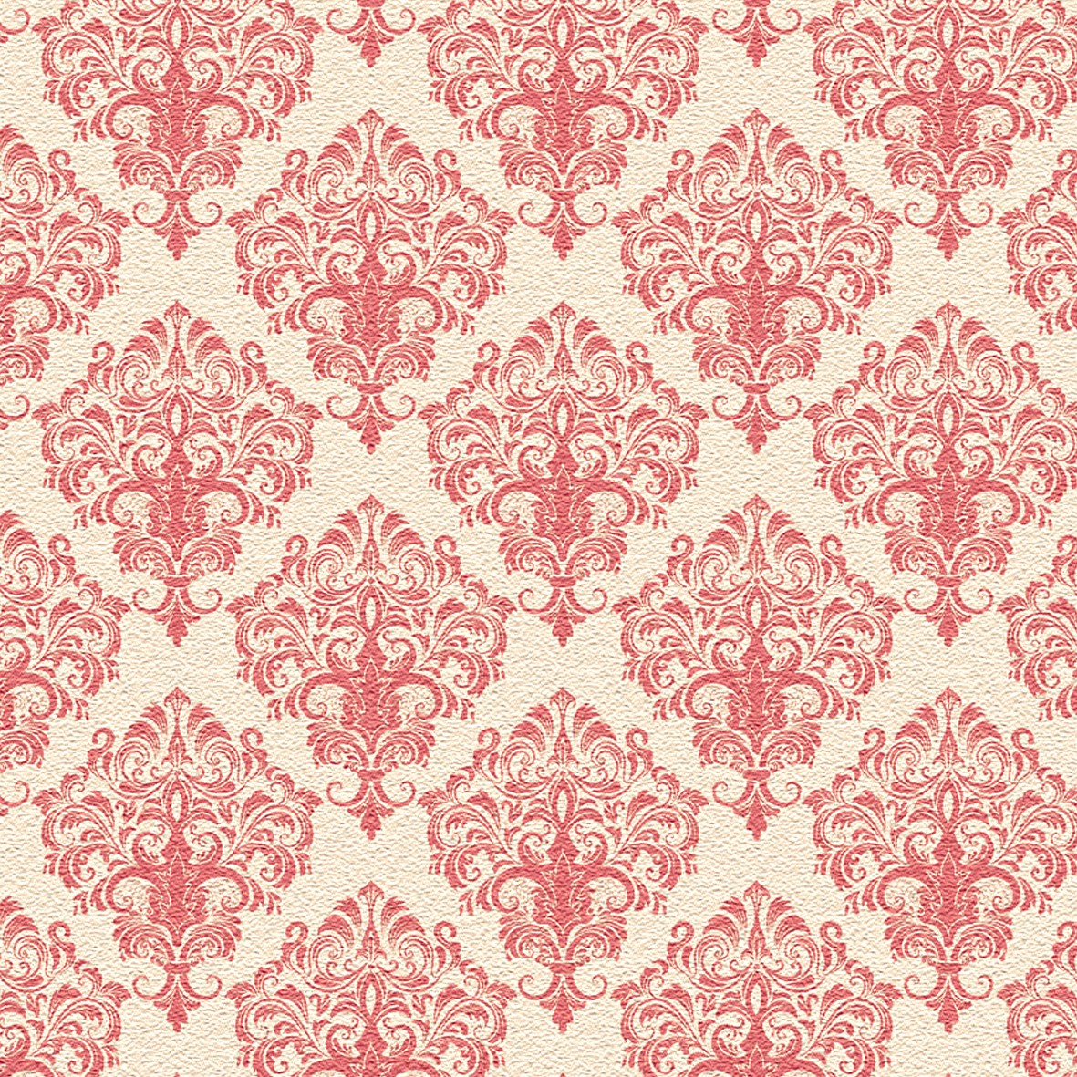 125. Victorian Pink Rococo Wallpaper