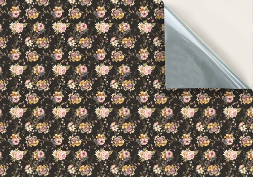 128. Victorian Floral Pink Brown Wallpaper