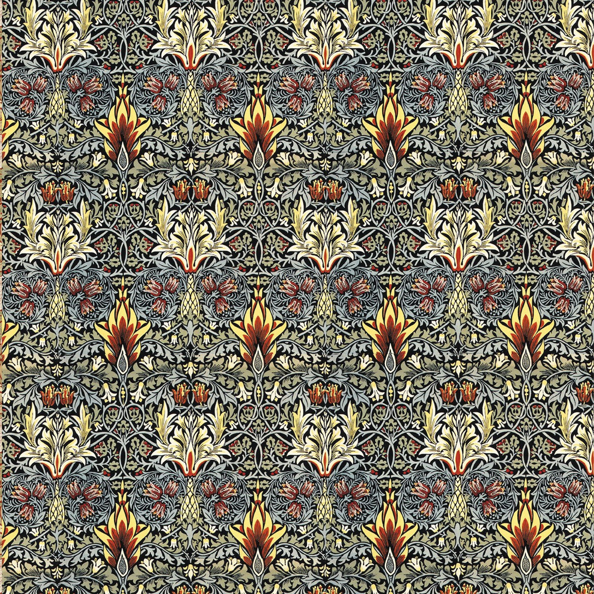 129. Morris Flame Wallpaper