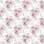 132. Edwardian Floral Dusky Pink Wallpaper