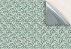 133. Edwardian Leaves On Teal Wallpaper