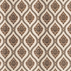 134. Vintage Floral Brown Wallpaper