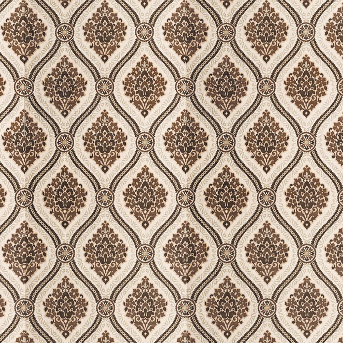 134. Vintage Floral Brown Wallpaper