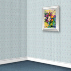 135. Vintage Dove Blue Wallpaper