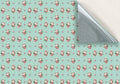 141. Vintage Floral Pink & Teal Wallpaper