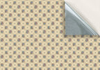 143. Vintage Lattice Floral Beige Wallpaper