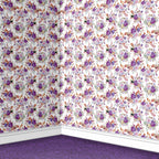145. Vintage Floral Violet Wallpaper