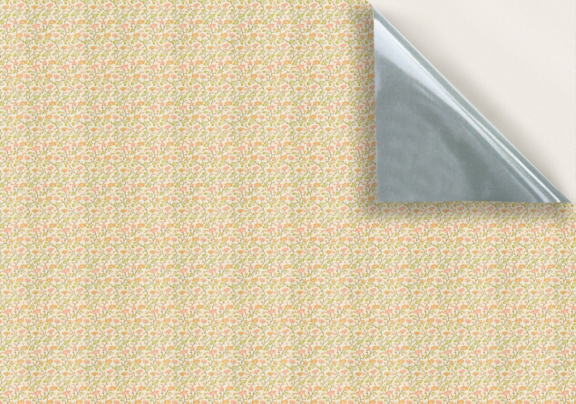 147. Vintage Floral Pink & Peach Wallpaper
