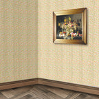 147. Vintage Floral Pink & Peach Wallpaper