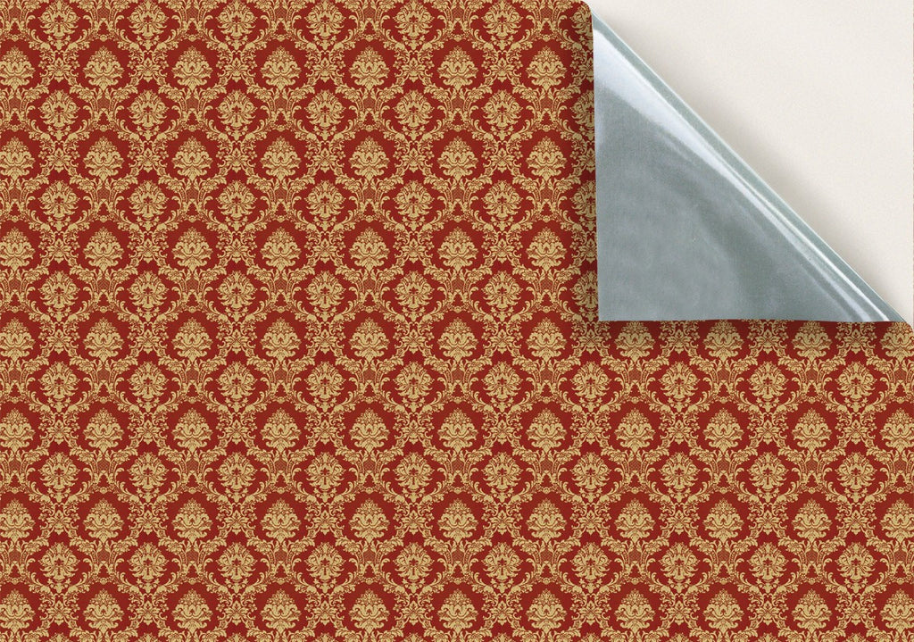 148. Damask Deep Red & Gold Wallpaper
