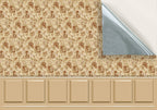 154. Wainscot Beige & Autumn Floral Wallpaper