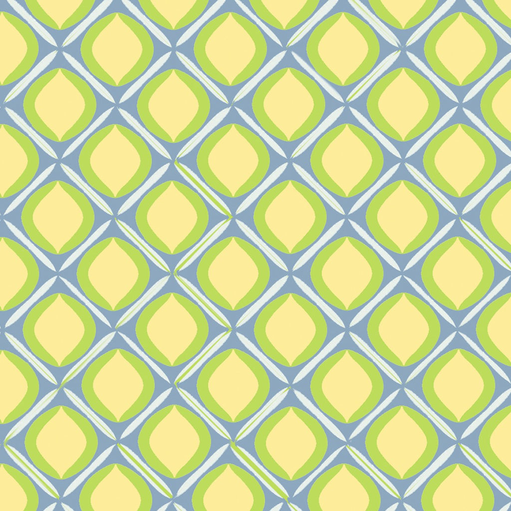 94. Vintage Yellow & Green Wallpaper