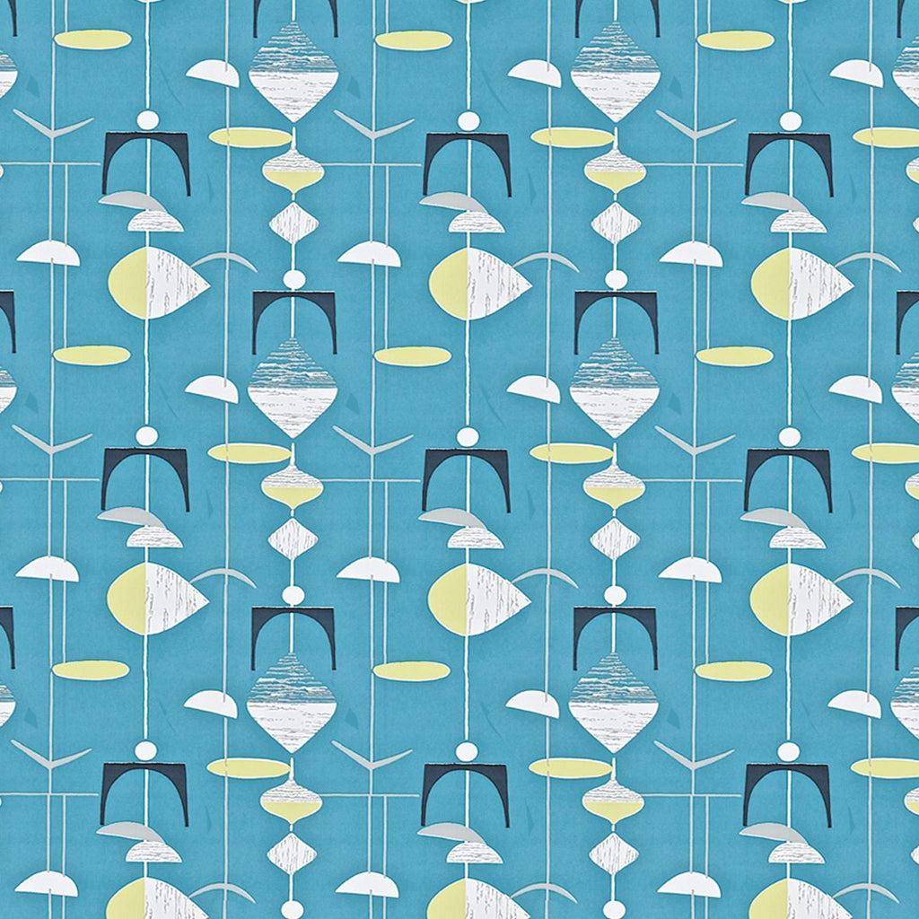 95. Vintage Blue & White Wallpaper