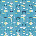 95. Vintage Blue & White Wallpaper