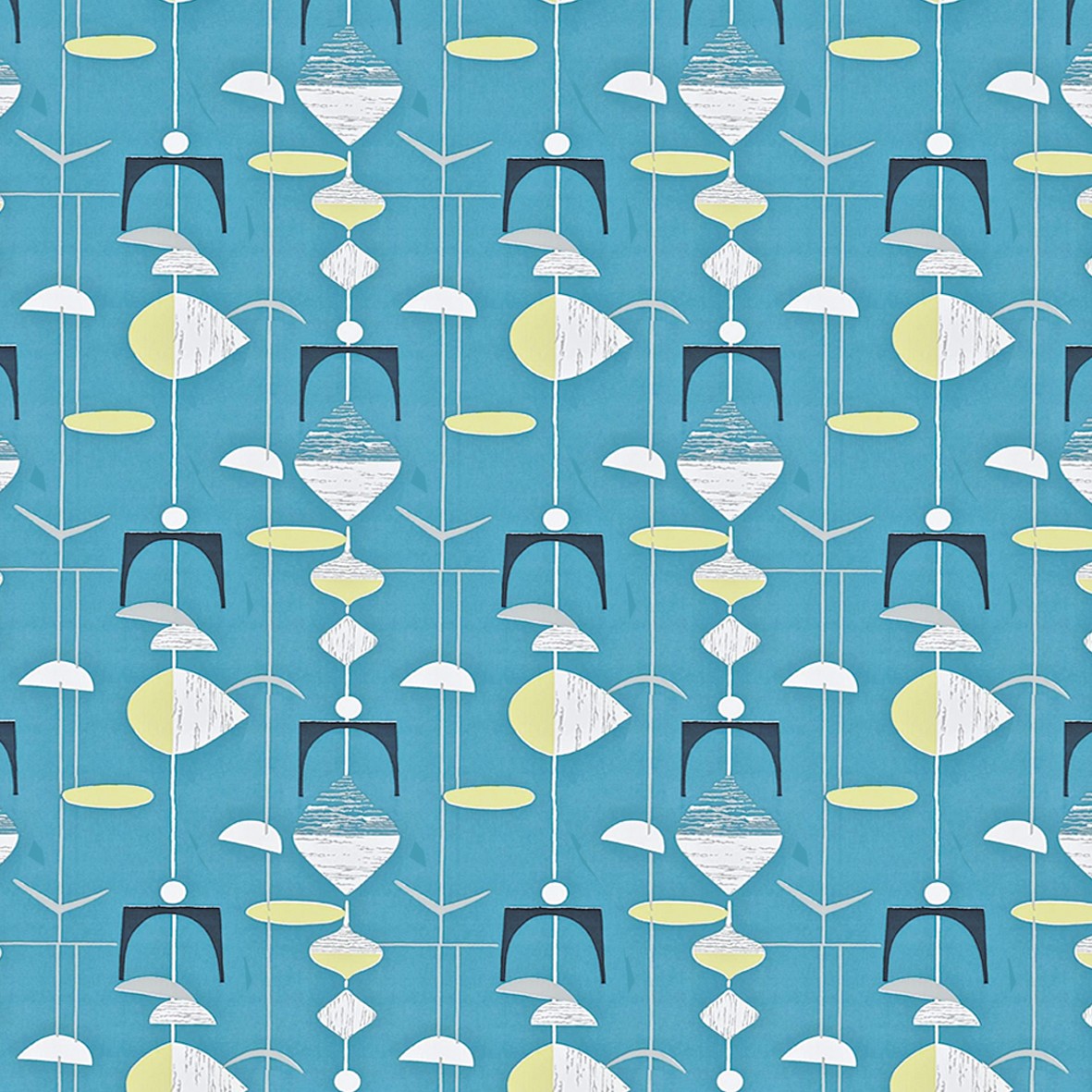 95. Vintage Blue & White Wallpaper