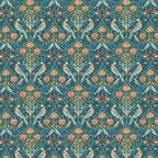97. William Morris Birds Blue Wallpaper