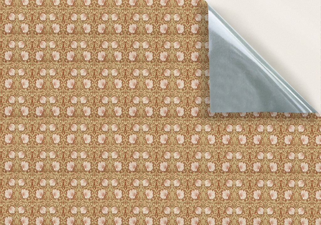 98. William Morris Brown Floral Wallpaper