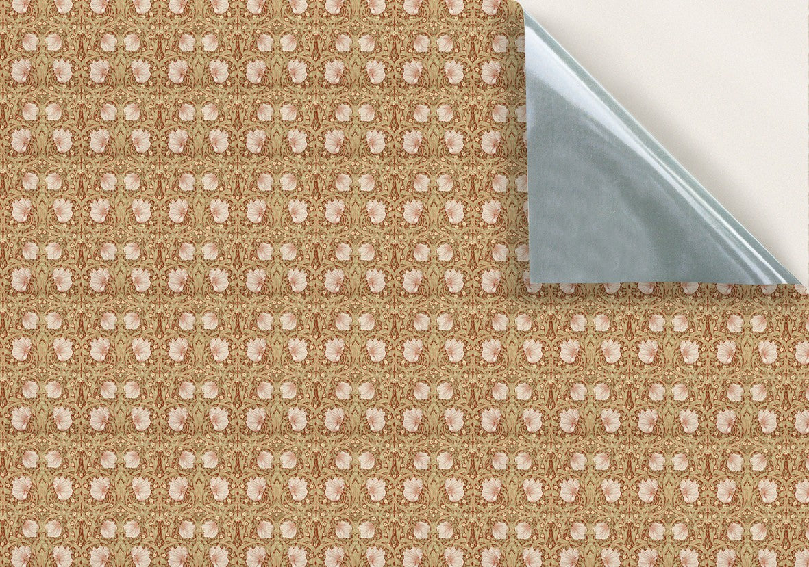 98. William Morris Brown Floral Wallpaper