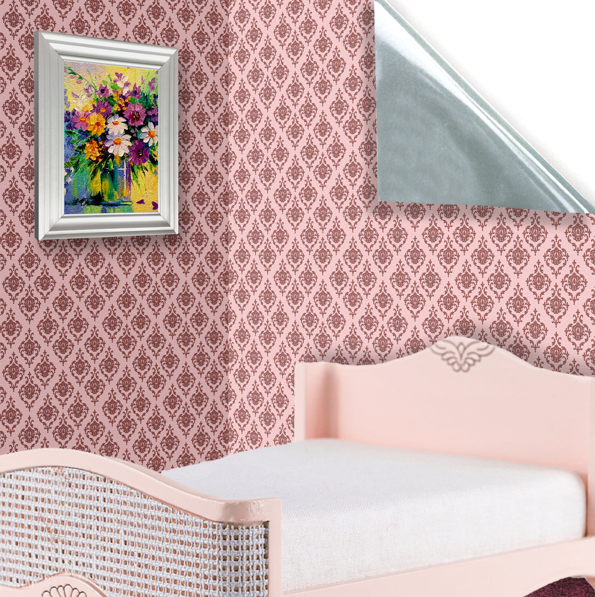 25. Pink Lattice Wallpaper