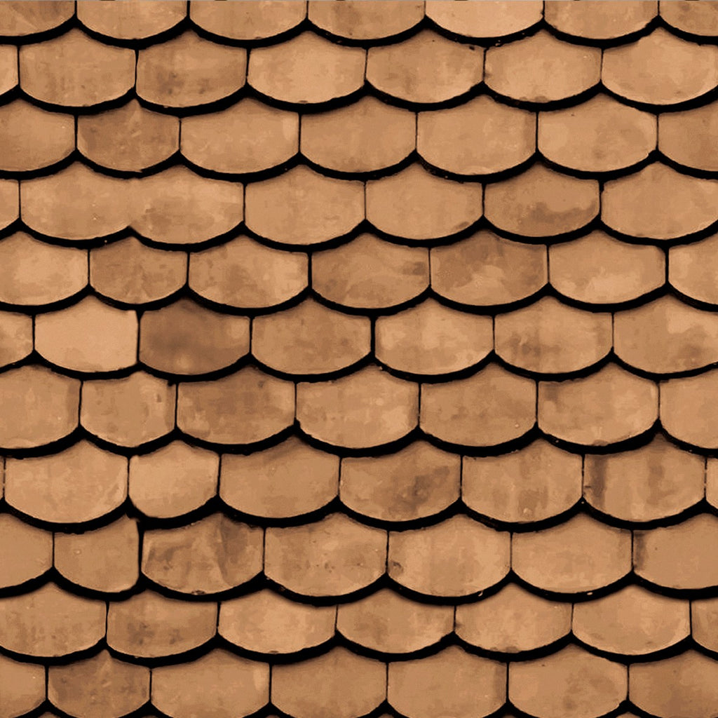 92. Scallop Brown Roof Tiles