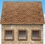 92. Scallop Brown Roof Tiles