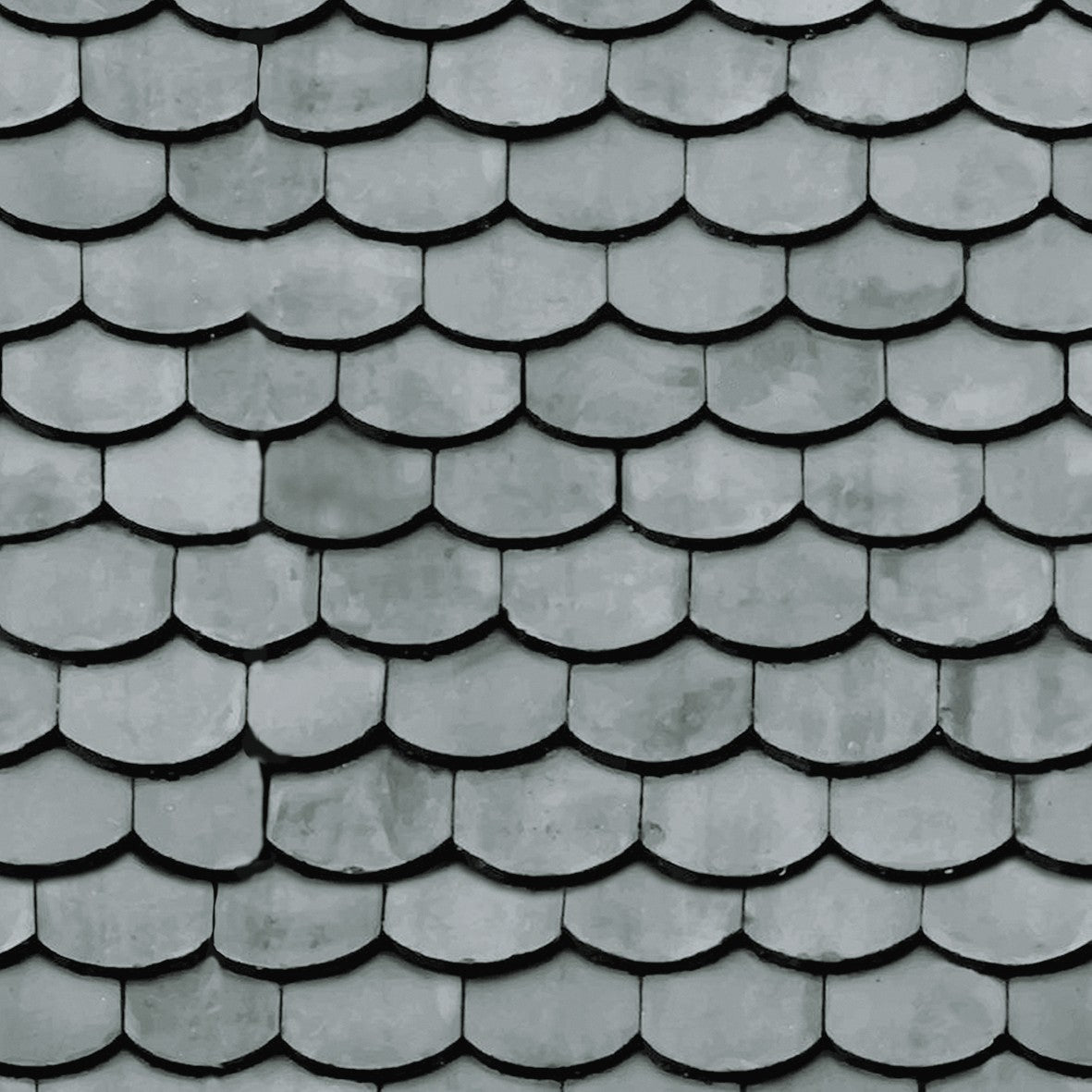 91. Scallop Grey Roof Tiles