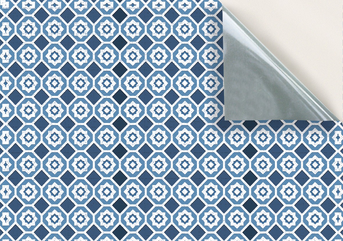 167. Vintage Floor Tiles Blue Shades