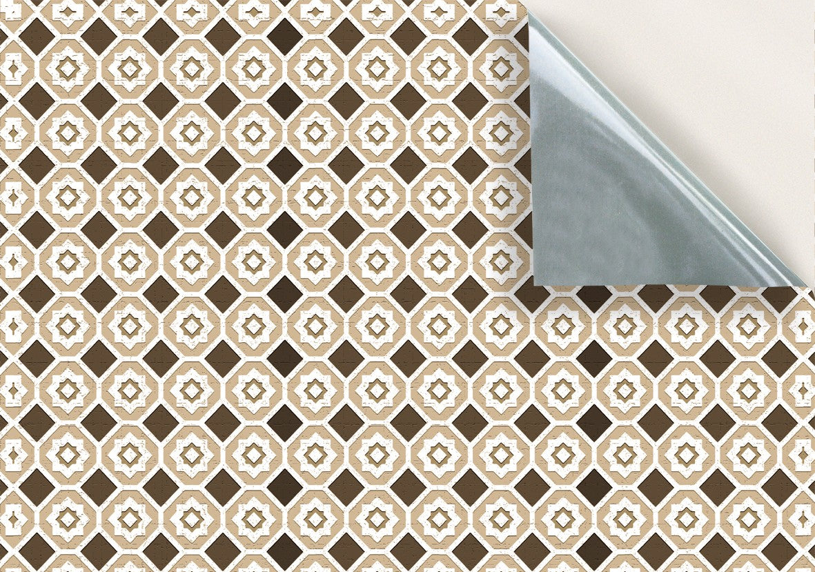 168. Vintage Floor Tiles Beige Brown