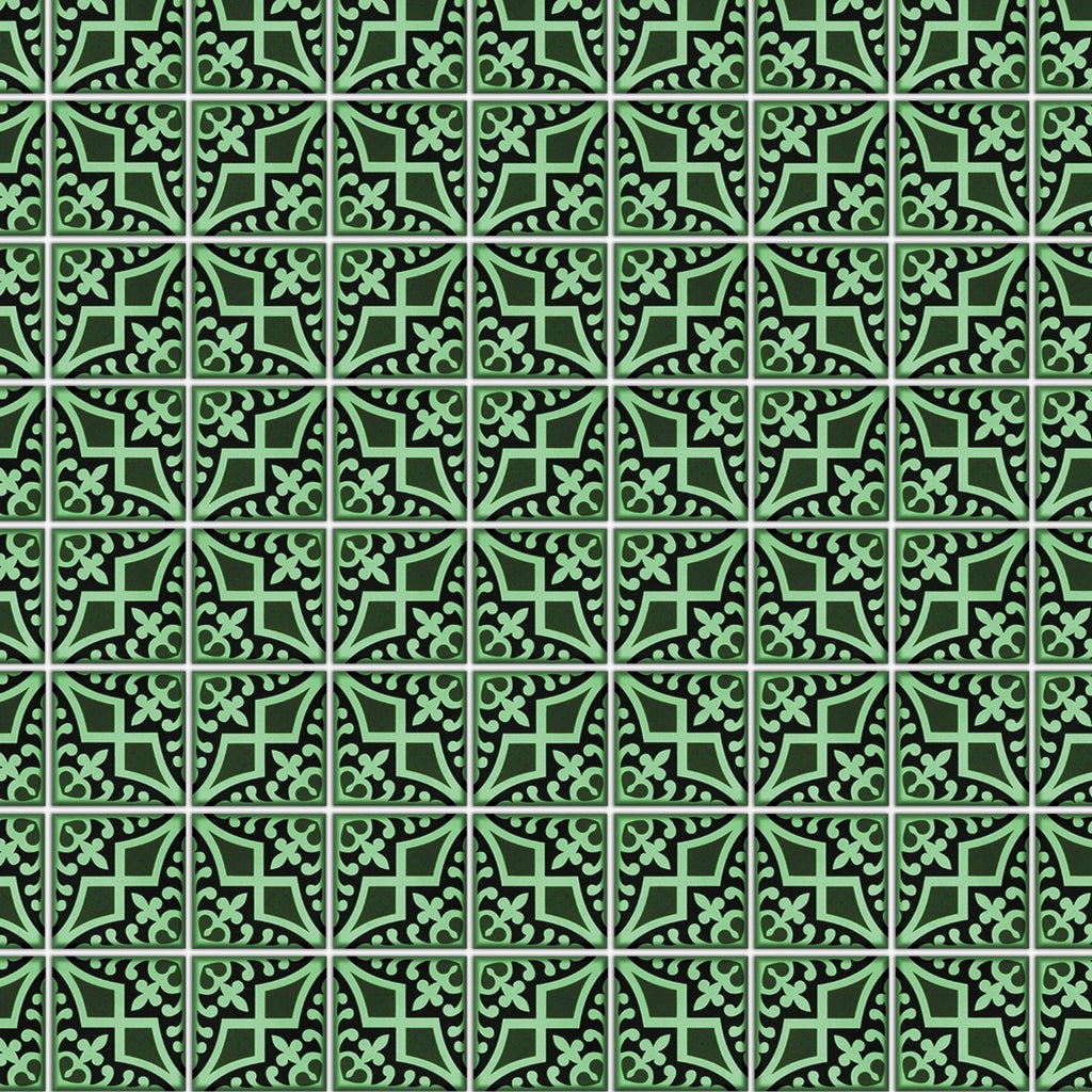 36. Victorian Green Tiles