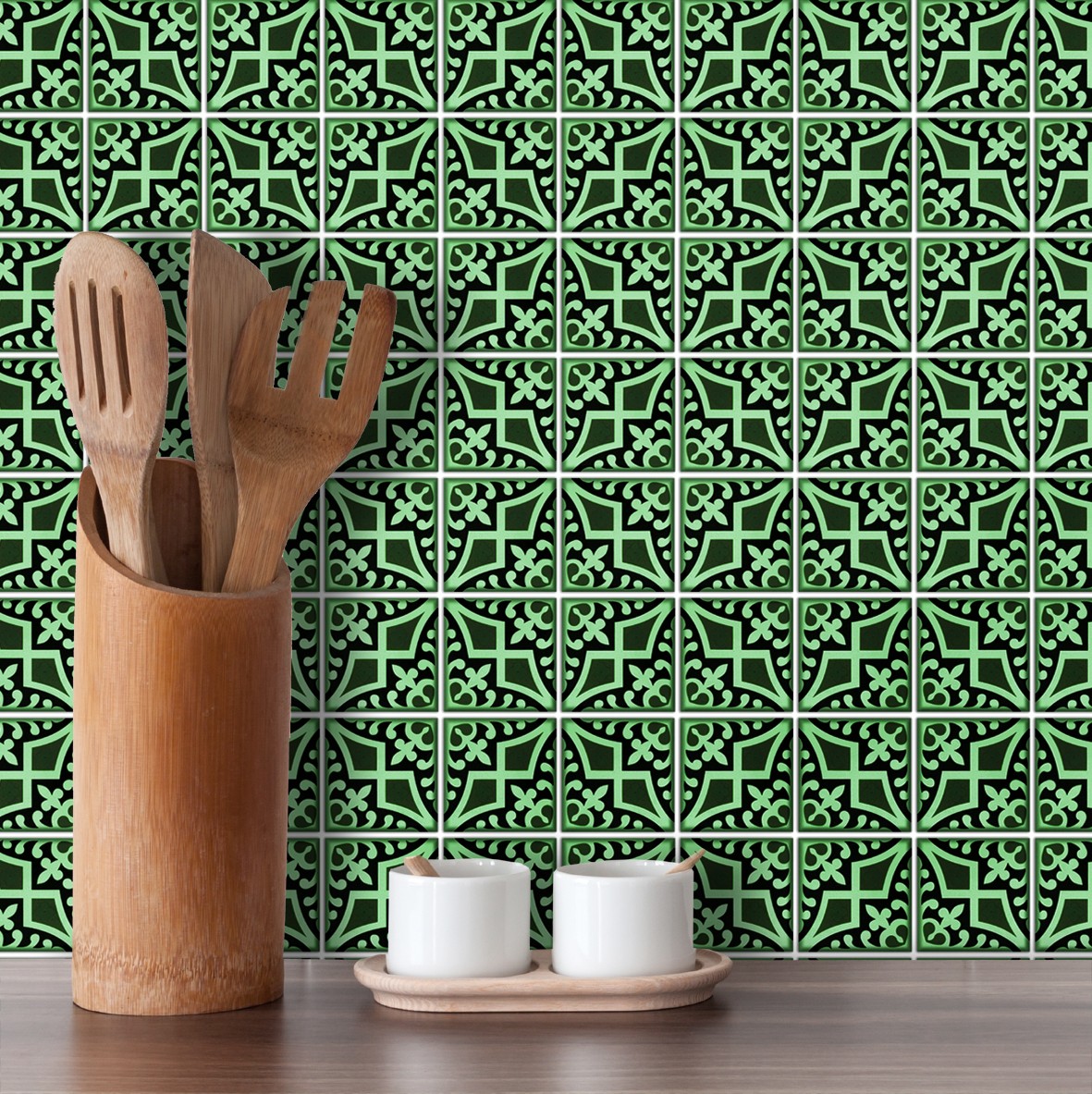 36. Victorian Green Tiles