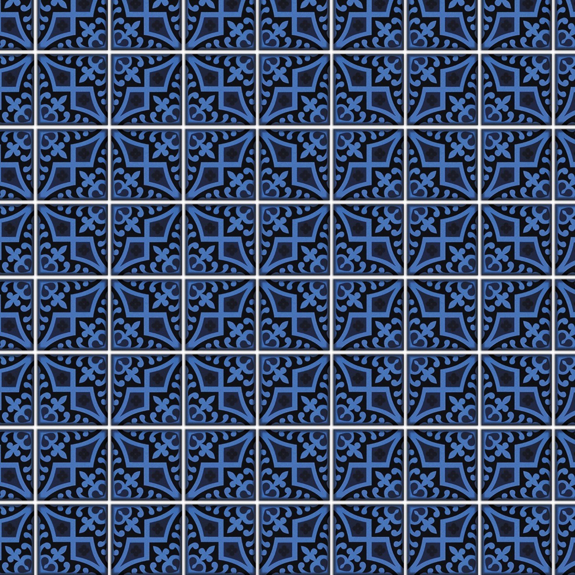 37. Victorian Blue Tiles
