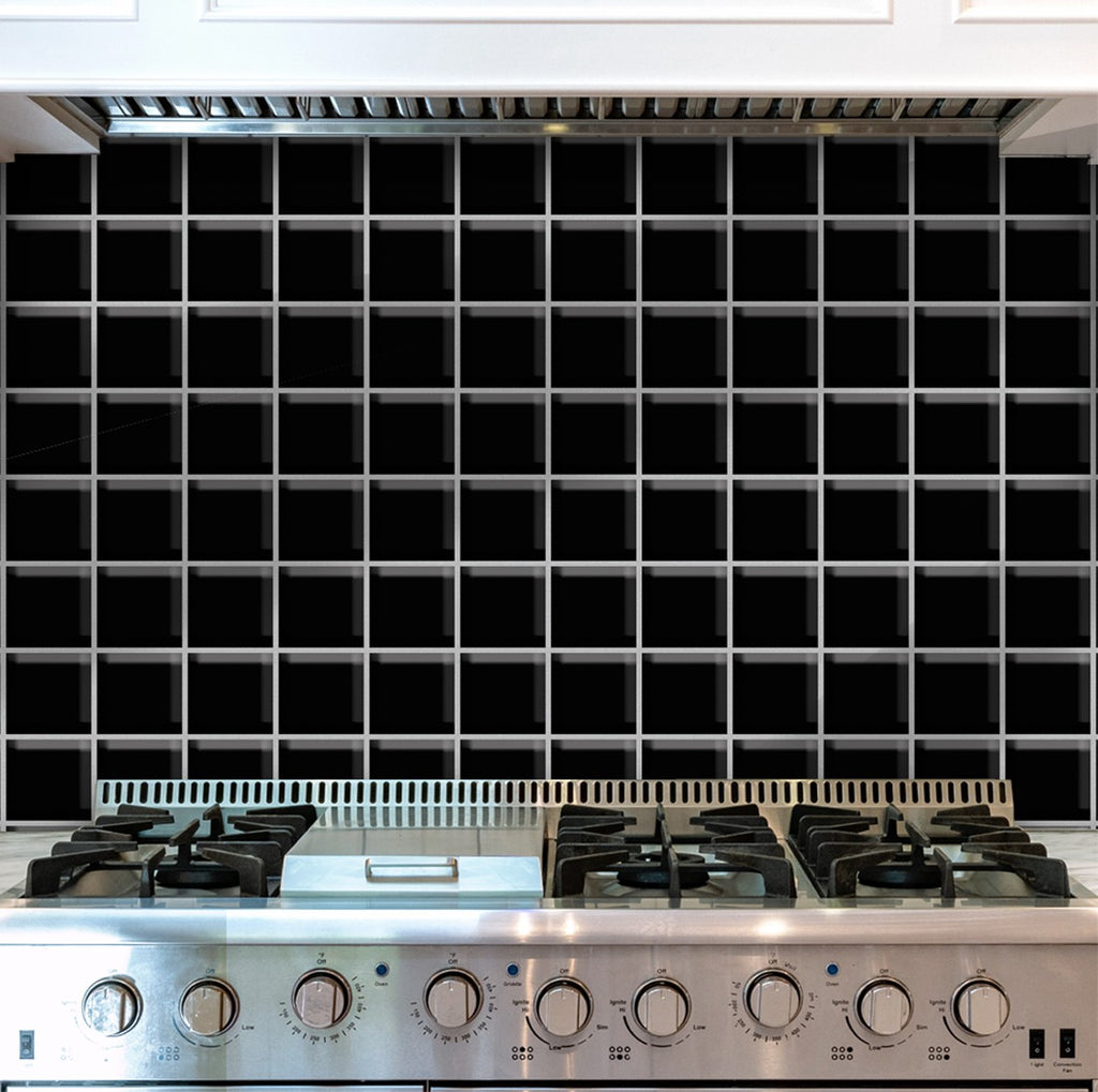 75. Black Square Tiles