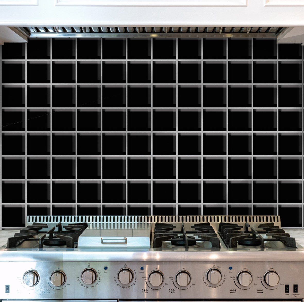 75. Black Square Tiles