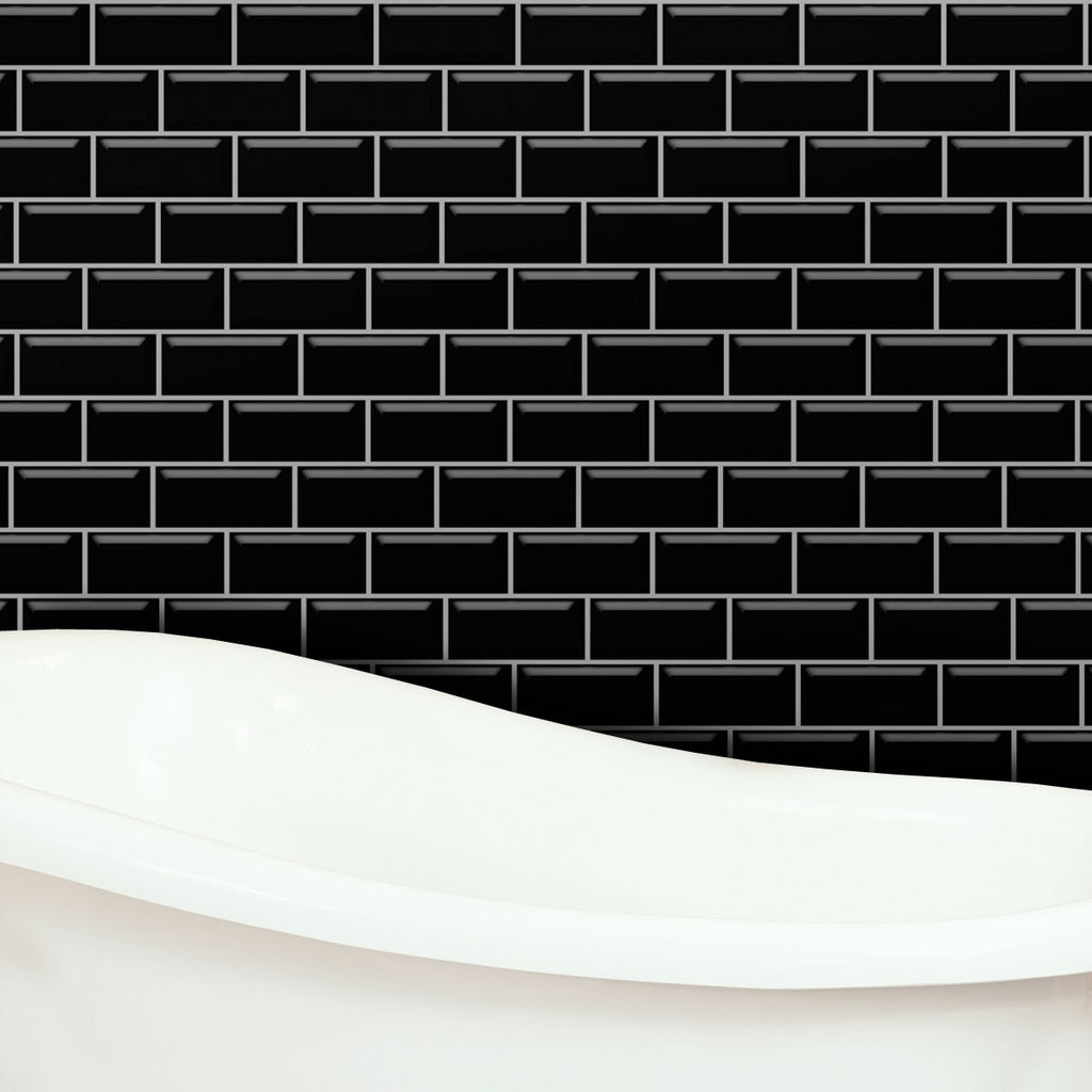 76. Black Metro Tiles