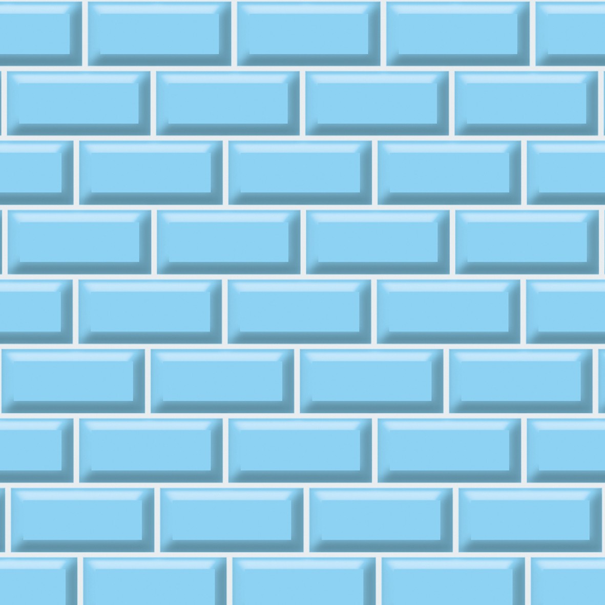 83. Light Blue Metro Tiles