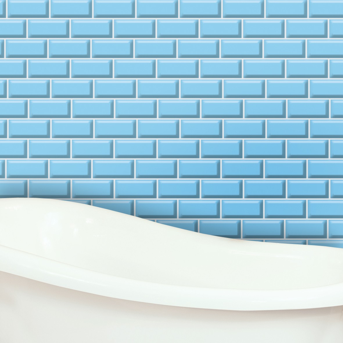 83. Light Blue Metro Tiles