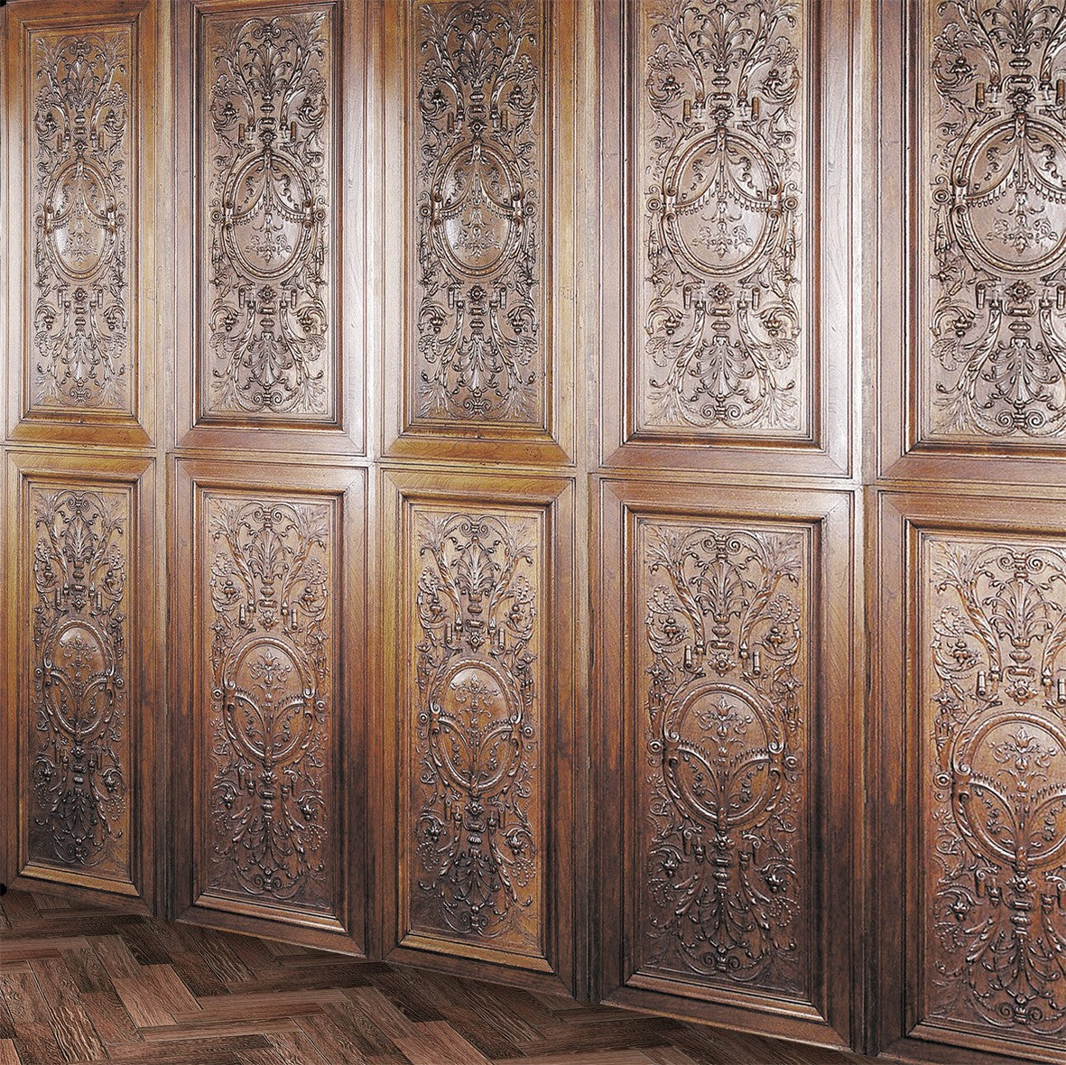38. Carved Wall Panelling