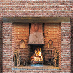 158. Inglenook Brick Fireplace