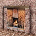 158. Inglenook Brick Fireplace