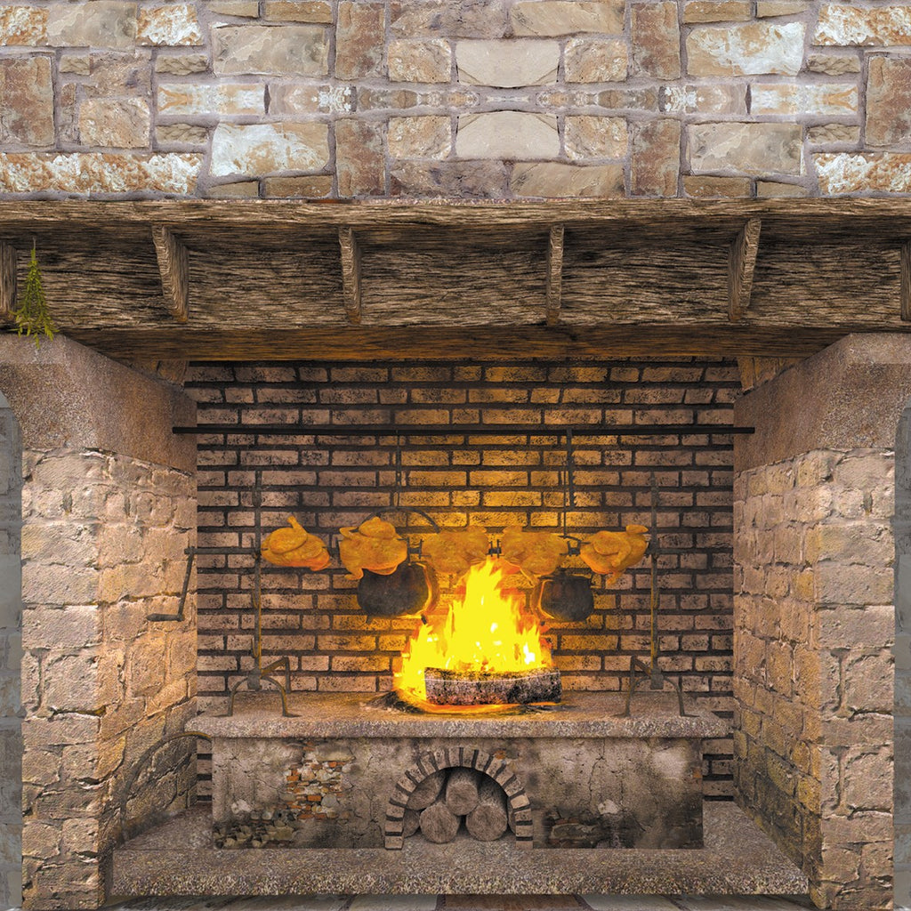176. Feature Wall / Natural Stone Fireplace