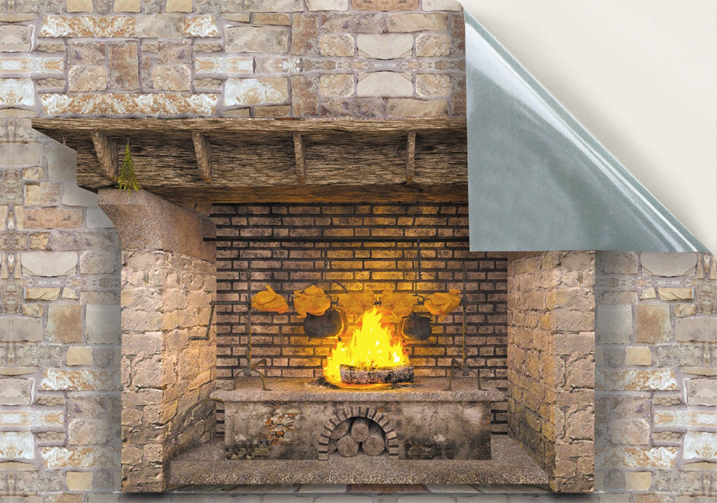 176. Feature Wall / Natural Stone Fireplace