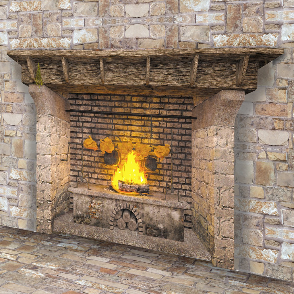 176. Feature Wall / Natural Stone Fireplace