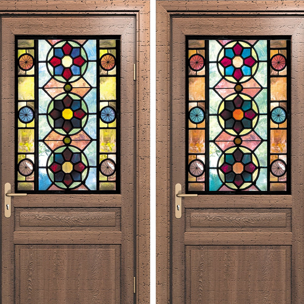 208. Old Glass Panel Doors