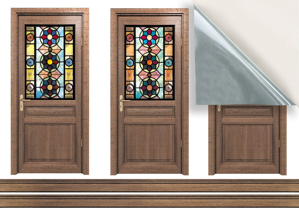 208. Old Glass Panel Doors