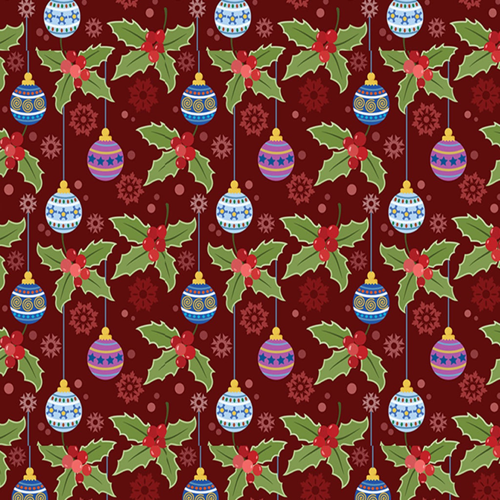 215. Christmas Baubles & Holly