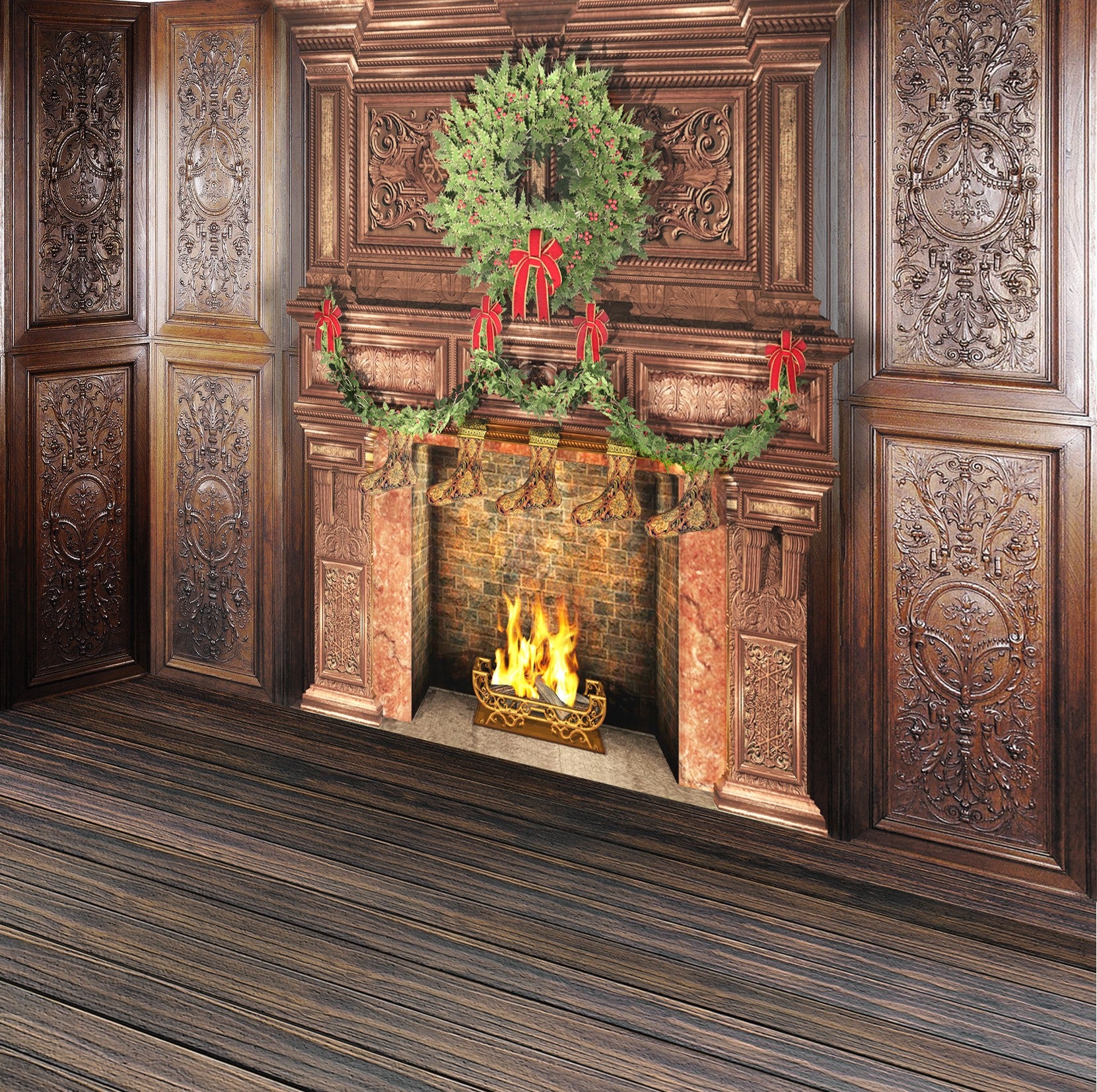217. Christmas Fireplace