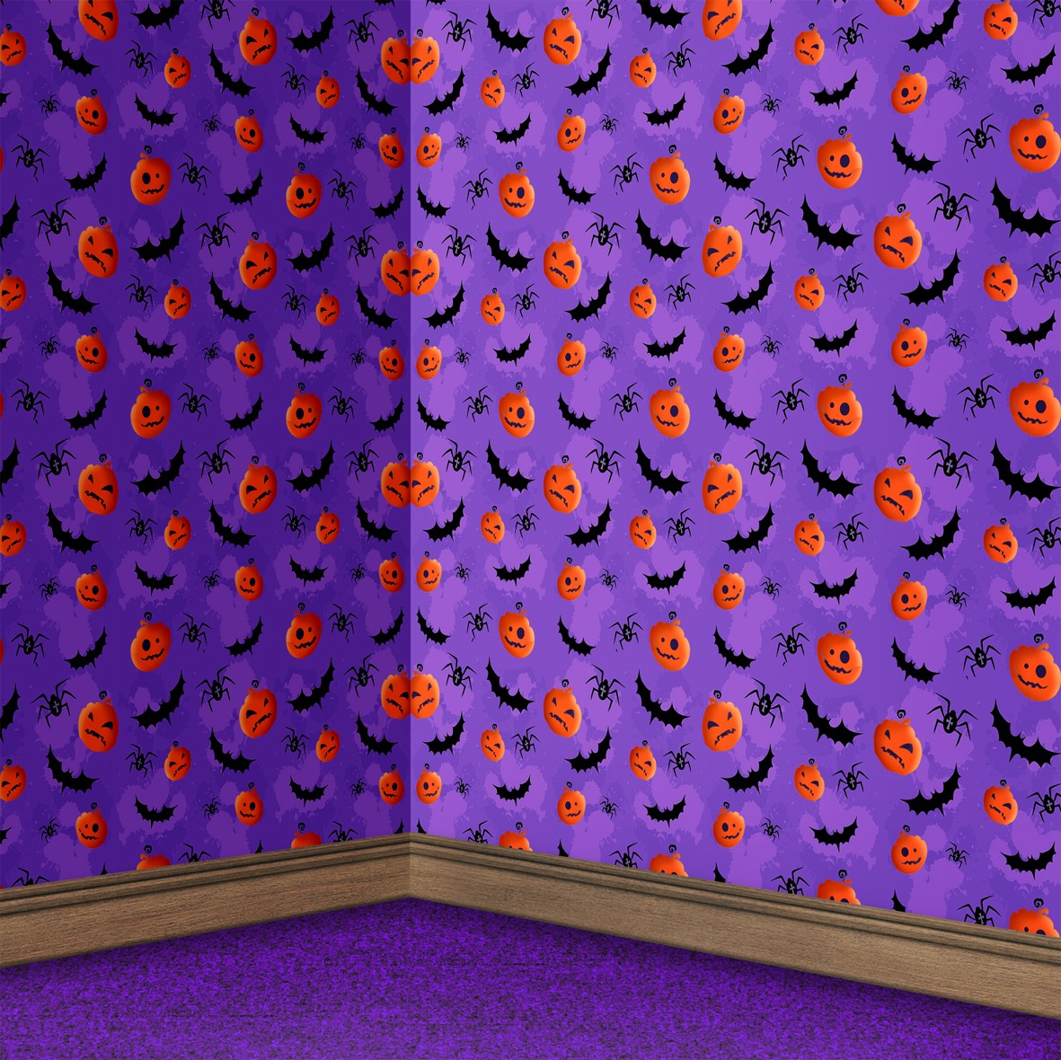 219. Halloween Pumpkins & Bats