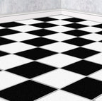 42. Black & White Chequered Floor Tiles